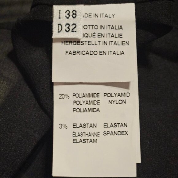 Blumarine Made in Italy Classic Fit Brutalist Print Wool Designer Dress EU38/US4 - Picture 6 of 7